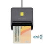 Aisens Lector de Tarjeta Inteligente DNI Negro USB 2.0 ASCR-SN01-BK